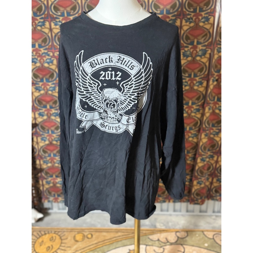 Black Hills Sturgis Motorcycle Classic 2012 Long Sleeve‎ Graphic T Shirt